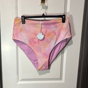 POPFLEX Pink and Orange Bikini Bottoms